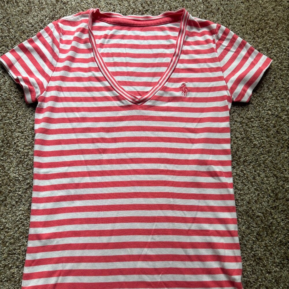Polo V-Neck Tshirt Womens